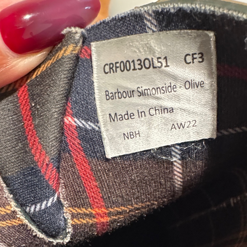 Barbour Kids Simonside Wellington Rain Boots, Olive, 3Y - Picture 7 of 8